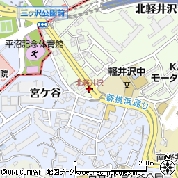 北軽井沢周辺の地図
