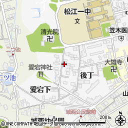 島根県松江市外中原町清光院下215周辺の地図