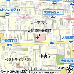 大和徳洲会病院周辺の地図