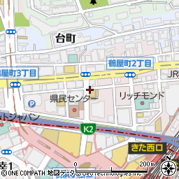 神奈川県横浜市神奈川区鶴屋町周辺の地図