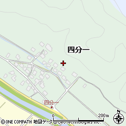 福井県小浜市四分一周辺の地図