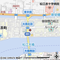 明治生命松江京店ビル周辺の地図