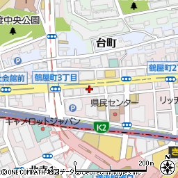 キーコーヒー株式会社　横浜中央営業所周辺の地図