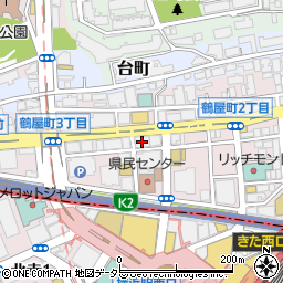 駿台予備学校横浜校２号館周辺の地図