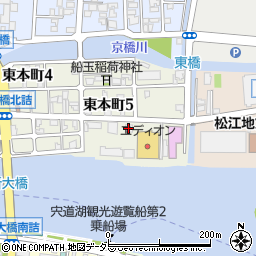 株式会社ワークスタッフ　松江営業所周辺の地図