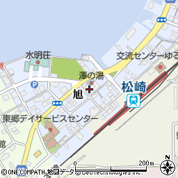 鳥取県東伯郡湯梨浜町旭周辺の地図