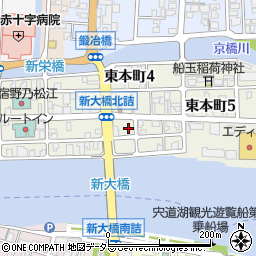 島根県松江市東本町周辺の地図