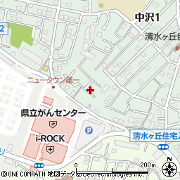 神奈川県横浜市旭区中沢1丁目48周辺の地図