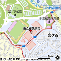 神奈川県横浜市神奈川区三ツ沢西町1周辺の地図