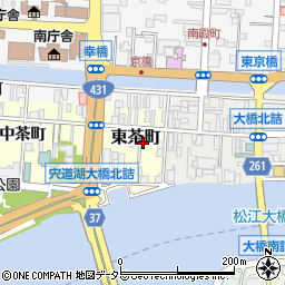 島根県松江市東茶町17周辺の地図