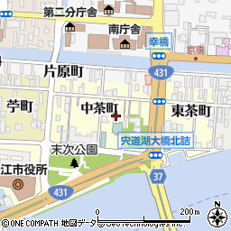 〒690-0845 島根県松江市西茶町の地図