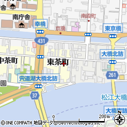 島根県松江市東茶町20周辺の地図
