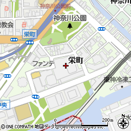 神奈川県横浜市神奈川区栄町周辺の地図