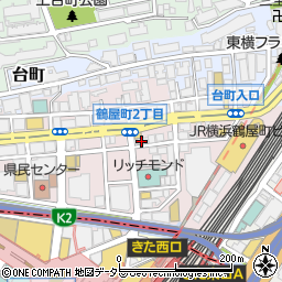 ニッポンレンタカー横浜駅西口営業所周辺の地図