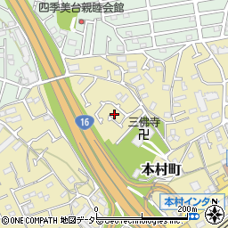 神奈川県横浜市旭区本村町73-34周辺の地図