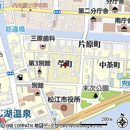 島根県松江市苧町周辺の地図