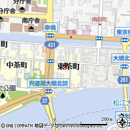 島根県松江市東茶町10周辺の地図