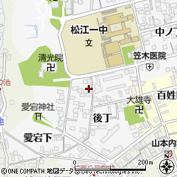 島根県松江市外中原町中ノ丁44-4周辺の地図