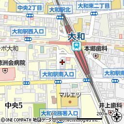 大和駅前ファミリー歯科周辺の地図