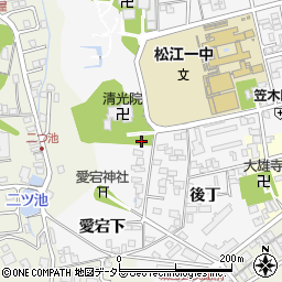 島根県松江市外中原町清光院下周辺の地図