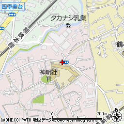 本宿小学校前周辺の地図