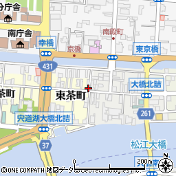 島根県松江市東茶町27周辺の地図