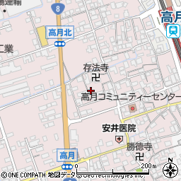 滋賀県長浜市高月町高月421周辺の地図