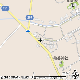 鳥取県東伯郡北栄町亀谷800周辺の地図