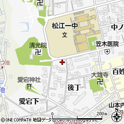 島根県松江市外中原町中ノ丁44-2周辺の地図