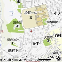 島根県松江市外中原町中ノ丁44周辺の地図