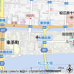 島根県松江市末次本町京店周辺の地図