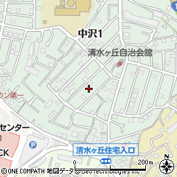 神奈川県横浜市旭区中沢1丁目39周辺の地図