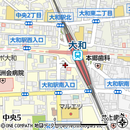 ドラッグセイムス大和駅前薬局周辺の地図