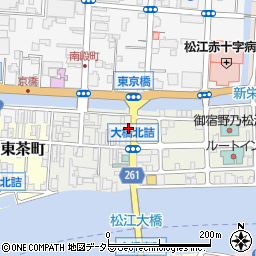 島根県松江市末次本町100周辺の地図