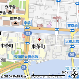 島根県松江市東茶町34周辺の地図