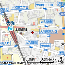 餃子ともつ焼きと肉の寿司の居酒屋 みかづき 大和駅前店周辺の地図