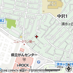 神奈川県横浜市旭区中沢1丁目28周辺の地図