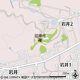 延算寺周辺の地図