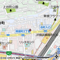 横浜整骨院周辺の地図