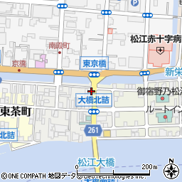 島根県松江市末次本町105周辺の地図