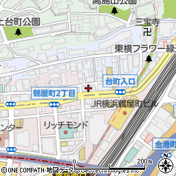 神奈川県横浜市神奈川区鶴屋町1丁目8周辺の地図