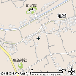 鳥取県東伯郡北栄町亀谷645周辺の地図