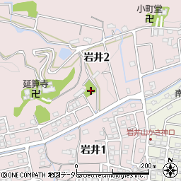 岩井天神東公園周辺の地図