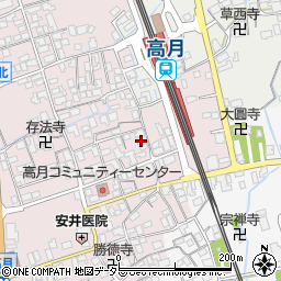 滋賀県長浜市高月町高月345周辺の地図