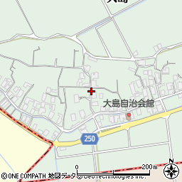 鳥取県東伯郡北栄町大島周辺の地図