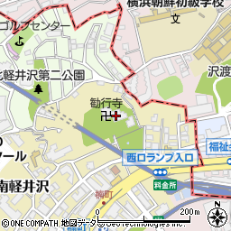 勧行寺周辺の地図