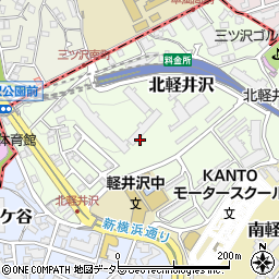 神奈川県横浜市西区北軽井沢周辺の地図
