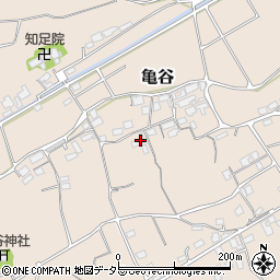 鳥取県東伯郡北栄町亀谷612周辺の地図