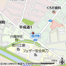 ファミリーマート関平成通店周辺の地図
