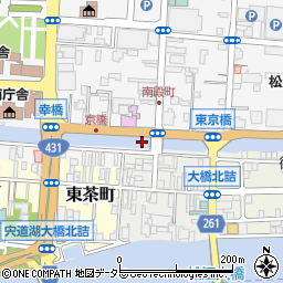 京橋周辺の地図